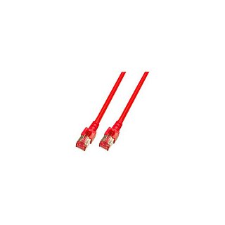 Connections Patchkabel mit Rastnasenschutz, Cat. 6, S/FTP, PiMF, PVC, 250MHz, rot, 25m
