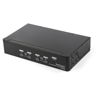 STARTECH.COM 4 Port DisplayPort KVM Switch - DP 1.2 KVM - 4K 60Hz - DisplayPort Switch - DisplayPort Umschaltbox - USB KVM Switch