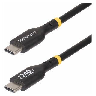 StarTech 2m USB-C Ladekabel, USB-IF zertifiziert, 240W PD EPR, M/M - USB-Kabel - 24 pin USB-C (M)