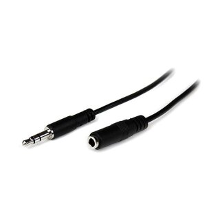 StarTech 1m Slim 3.5mm Stereo Extension Audio Cable - M/F