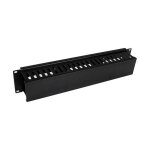 StarTech 2U Horizontal Finger Duct Rack Cable Management...