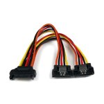 StarTech 6in Latching SATA Power Y Splitter Cable Adapter...