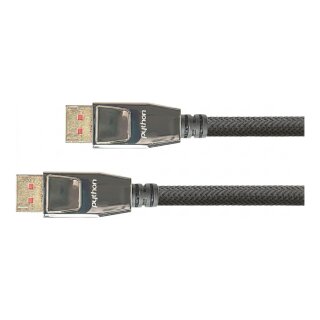 Python DisplayPort 1.4 Kabel 5m 8K UHD @ 60Hz vergoldet OFC St./St. schwarz