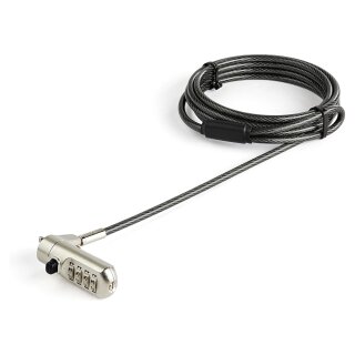 StarTech LTLOCKNANO Laptopschloss (2m Kabel, Nano lock, individuell wählbare Kombination, anti-theft)