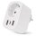 Entac WIFI Steckdosenadapter 1-fach mit 2x USB-A/1x USB-C
