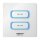 LED Fernbedienung 2 Gang Panel 2,4GHz Bewegungssensor + Dimm *Milight/Miboxer* (w)