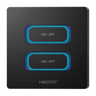 LED Fernbedienung 2 Gang Smart Switch Zigbee 3.0 + 2,4GHz Bewegungssensor + Dimm *Milight/Miboxer* (b)
