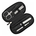 Manikre-Etui Leder 5tlg. schwarz