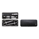 Manikre Pedikre Set 5tlg. mit Nagelschere, Leder