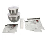 Fresh&Save Bowl Vakuum Starter-Set 9.tlg. Edelstahl