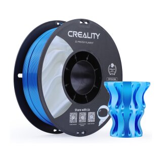 Creality CR-Silk PLA Filament Blau, 3D-Filament (1 kg, 1,75 mm, auf Rolle)