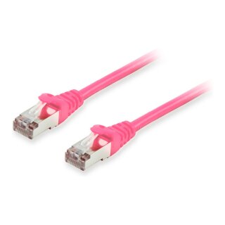 Equip Patchkabel Cat6A S/FTP 2xRJ45 5.00m pink LSZH Polybeutel