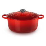 Le Creuset Signature Bräter rund 28 cm kirschrot
