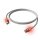 EasyLan DualBoot LED Patchkabel RJ45 S/FTP Cat.6A (Class EA), mit saCon Stecker, LSOH, grau, 0,5 m