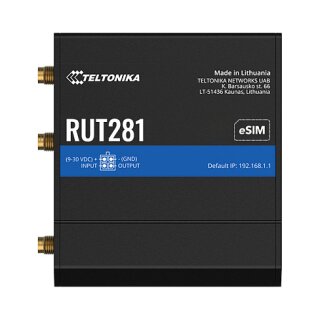 TELTONIKA RUT281 CAT4 LTE Router SIM und eSIM