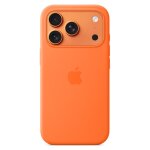 Silikon Case iPhone 17 Pro mit MagSafe (orange)