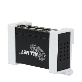 Shelly • Hutschiene • Pro Verteiler Switch 4 • 4x Pro Anschlüsse • 1x LAN Eingang • Lüfterlos • by ALLNET