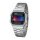 Casio A168WA Unisex-Uhr Digital mit Edelstahlarmband, silber