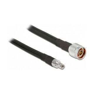 DELOCK Antennenkabel N Stecker > RP-SMA Stecker CFD400 LLC400 10m low loss