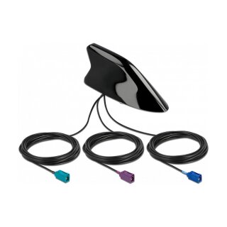 DELOCK Shark Fin Antenne mit LTE + WLAN + GNSS Multiband