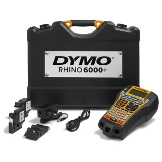 DYMO Rhino 6000+ Industrielles Beschriftungsgerät, USB - Anschluss, ABC-Tastatur, im KofferSet