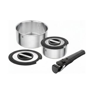 Unlock Kochtopfset 5-tlg, 18/10 Edelstahl