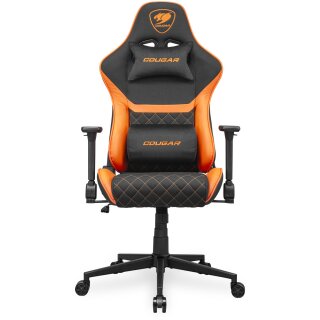 COUGAR Gaming-Stuhl Armor One V2 F, PVC/Stoff,Schwarz/Orange