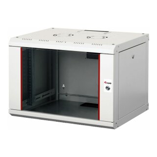 19" Netzwerkschrank Glastür PM 600x450mm 7HE grau