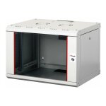 19" Netzwerkschrank Glastür PM 600x450mm 7HE grau