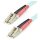 STARTECH.COM 1m 3ft LC/UPC to LC/UPC OM3multimode Fiber Optic Cable Full Duplex 50/125um Zipcord Fiber Cable 100G LSZH Fiber Patch