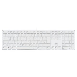 Speedlink Tastatur RIVA Slim Metal Scissor. weiss retail