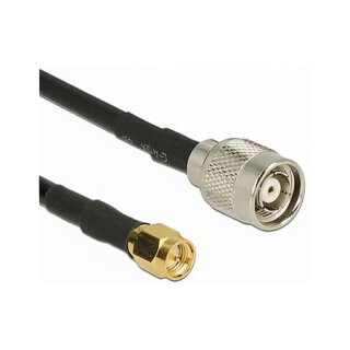 Delock Antennenkabel TNC Stecker > SMA Stecker RG-58 C/U 1,5 m
