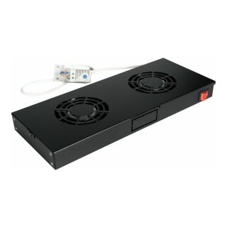 Equip Lüftermodul 19" für Serverschränke. 2xLüfter RAL9005