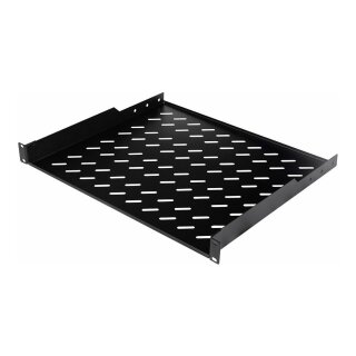 19" Fachboden fest für Serverschränke 60cm 1U schwarz