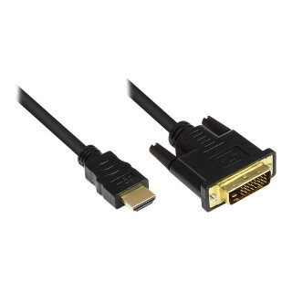 Good Connections Kabel HDMI-St.-DVI-D 24+1 St. schwarz 5m