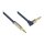 Connections Audio Anschlusskabel SmartFLEX, High-Quality, 3-poliger 3,5mm Klinkenstecker an Klinkenstecker gewinkelt, dunkelblau, 1m