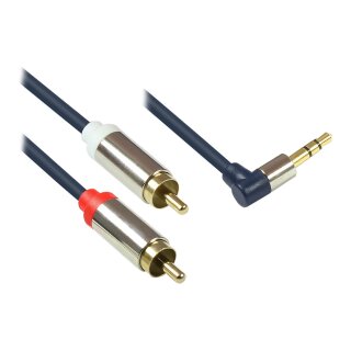 Good Connections Audiokabel 3,5mm-St. gew.-2xRCA St. 3m