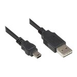 Connections Anschlusskabel USB 2.0 EASY Stecker A an Mini...