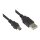 Connections Anschlusskabel USB 2.0 EASY Stecker A an Mini B Stecker, schwarz, 0,5m