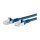 METZ CONNECT Patchkabel S/FTP Cat.6A blau 0,5m