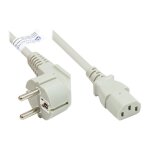 Good Connections Schutzkontakt-Stecker gew.- C13 grau 5m
