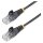 STARTECH.COM 25cm Schwarzes Slim CAT6-Netzwerkkabel 100W PoE Snagless RJ45 LSZH 28AWG Reines Kupfer Patchkabel-Ethernet Kabel