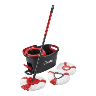 Wischmop Turbo EasyWring & Clean Box (schwarz/rot)