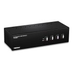 TRENDnet TK-440DP 4-Port Dual Monitor Display Port KVM...