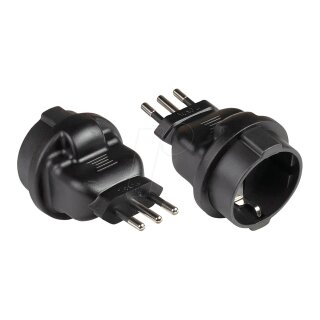 Good Connections Stromadapter Italien Typ L-Typ F(CEE 7/3)