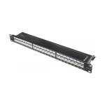 Good Connections Patchpanel 19"Cat. 6A 24-P. 1 HE schw.