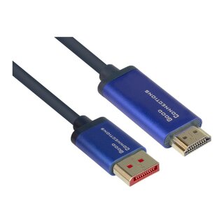 Good Connections Kabel DP1.4-St.-HDMI2.0-St. blau 3m