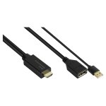 Connections Adapter HDMI 2.0b Stecker an DisplayPort 1.2...