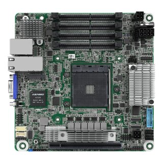ASRock Mainboard X570D4I-2T mini-ITX Sockel AM4 Single