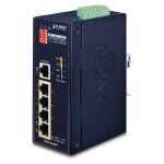 PLANET 5-Port Industrial Ethernet Switch w/ 4 PoE (-40~75